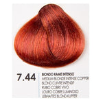 Зареди изображението в галерията, Fanola Intense Copper 7.44 боя за коса - Нискоамонячна крем боя с гинко билоба за здрава и сияйна коса.