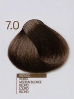Зареди изображението в галерията, Design Look 7.0 Medium Blonde hair color sample showing rich tones for professional use.