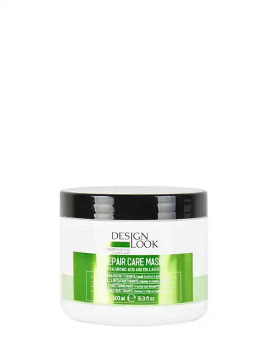 Design look repair care hair mask 500ml with hyaluronic acid and collagen for restoring damaged hair