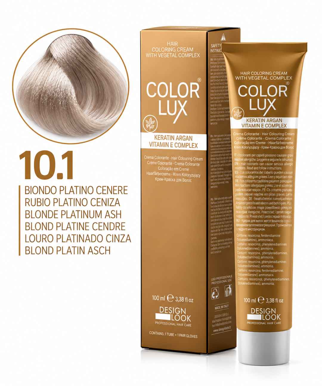 Design Look 10.1 Blonde Platinum Ash боя за коса 100 мл