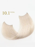 Зареди изображението в галерията, 10.1 Blonde Platinum Ash Extra hair color swatch for Oro Therapy professional hair dye.
