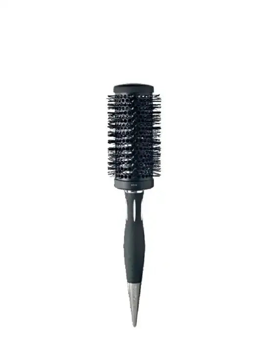 Kent 44 mm ceramic core round hairbrush for smooth, voluminous styling, featuring heat resistant fibers and ergonomic handle