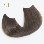 Зареди изображението в галерията, Oro Therapy 7.1 Dark blonde ash hair color swatch showcasing smooth, shiny hair strands.
