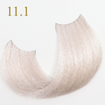 Зареди изображението в галерията, Oro Therapy 11.1 s.light blonde platinum ash hair color swatch showing shiny, soft strands.
