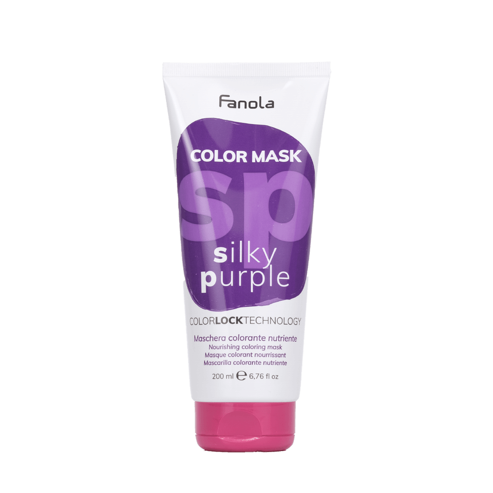 Fanola silky purple nourishing color mask 200ml for hydrating and enhancing hair color