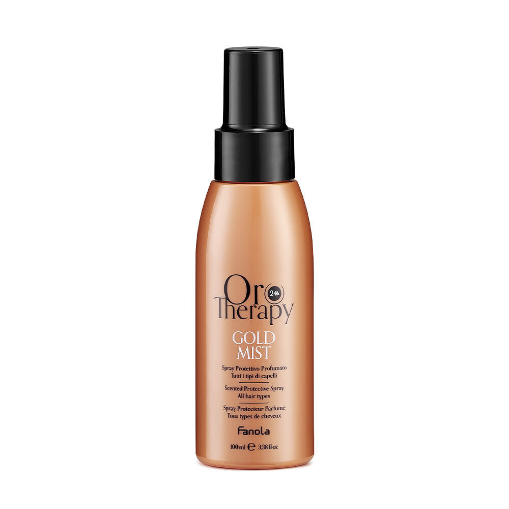 Oro Therapy Gold Mist 100ml aromatic protective spray for shiny, soft hair and protection against external agents.