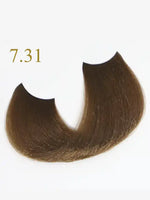 Зареди изображението в галерията, 7.31 Blonde Sandy shade from Oro Therapy hair color, showcasing professional ammonia-free formula.
