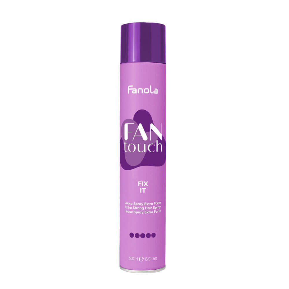 Fanola fix it hair spray for strong hold, 500ml, from the fan touch styling range