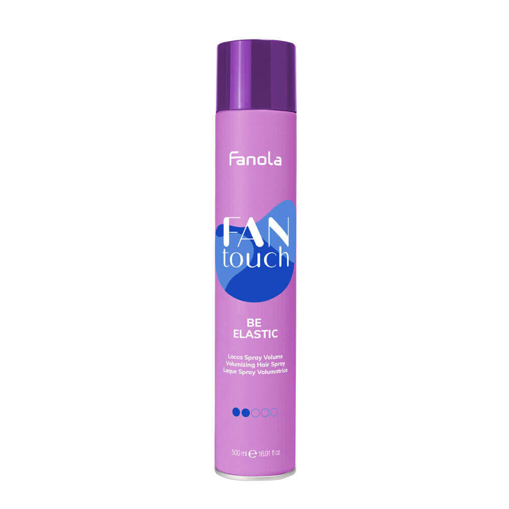 Fanola be elastic styling spray for volume, 500 ml, offering light hold for versatile and airy hair styling