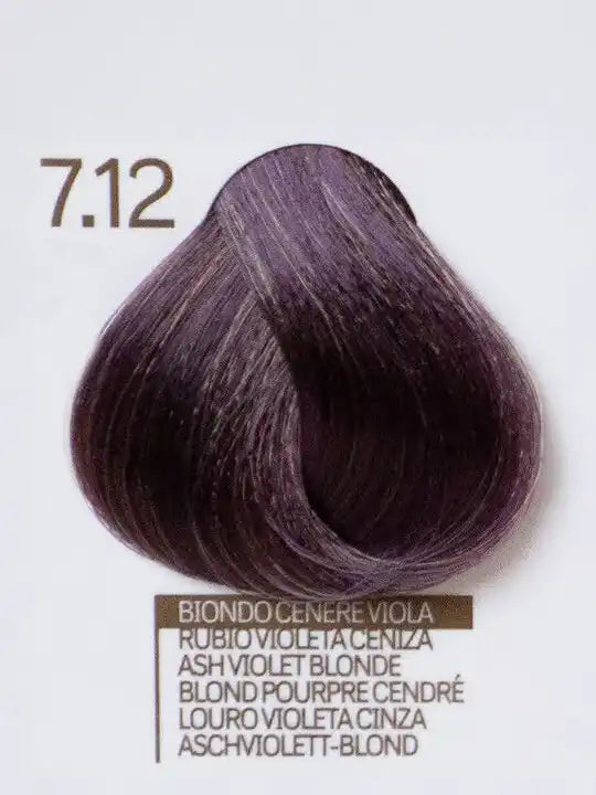Косъм в цвят Ash Violet Blonde 7.12 - Design Look, италианска крем-боя за коса с кератин.