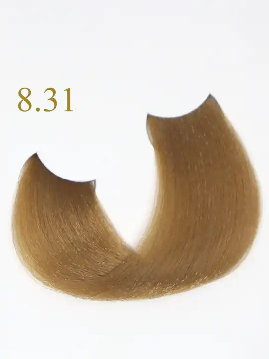 Oro Therapy 8.31 Light Blonde Sandy цветове за коса, безамонячна боя с кератин и арганово масло