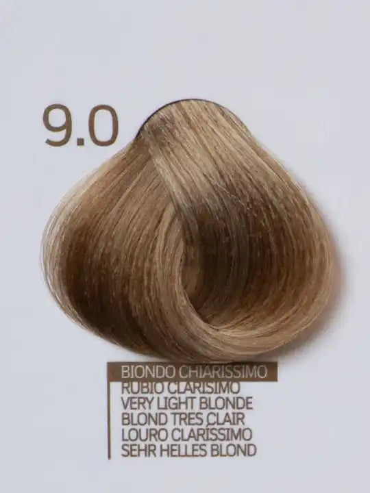 Цвят боя за коса Design Look 9.0 Very Light Blonde с подхранваща формула и 100% покритие на бели коси.