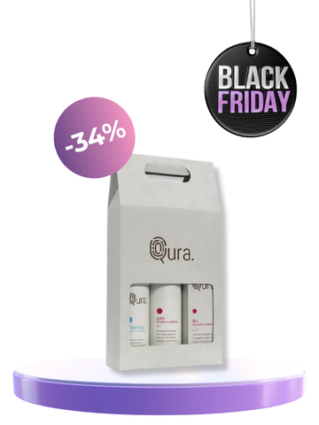 Qura  Kit - Life (адаптив + заздравяващ шампоан + заздравяващ лосион)