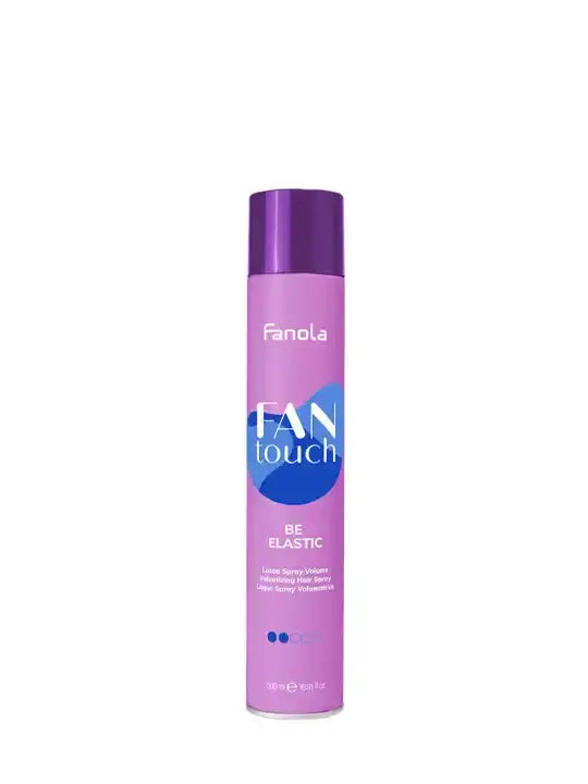 Fanola Be Elastic 500ml hairspray for volume with light hold, ideal for all hair types, from FAN TOUCH series.