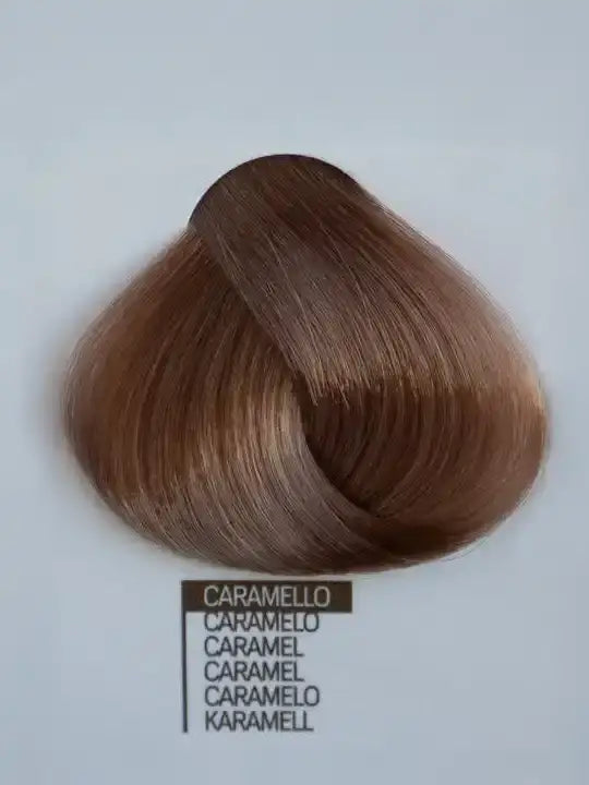 Цвят на коса design look caramel с кератин и арган, представен в тестов образец