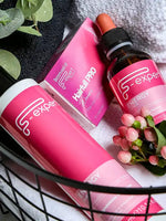 Зареди изображението в галерията, Hairfull PRO Women витамини и енергийна течност за красиви и здрави коси, продукта в кошница с растения.
