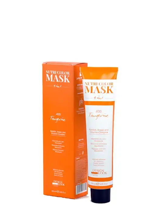 Design look color mask 4 в 1 цветна маска мандарина 300 мл за подхранване и тониране на коса