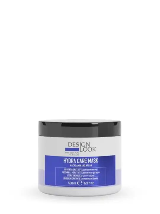 Design look hydra care mask for dry hair, 500 ml, enriched with macadamia and argan oil for intense nourishment