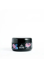 Зареди изображението в галерията, Bloom 16 Възстановяваща грижа за коса - Hair Mask 250ml in black container with floral design.
