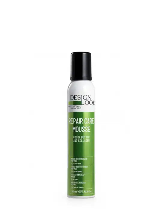 Design look repair care mousse with cocoa butter, 300 ml for hair nourishment and styling