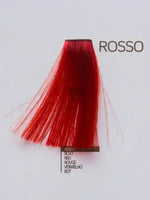 Зареди изображението в галерията, Проба на червена боя Design Look с обозначение ROSSO - яркочервен цвят за коса.
