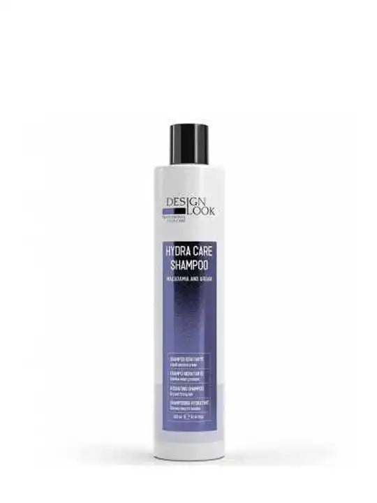 Design look hydra care moisturizing shampoo for dry hair, 300 ml bottle, enriched with macadamia and argan oil