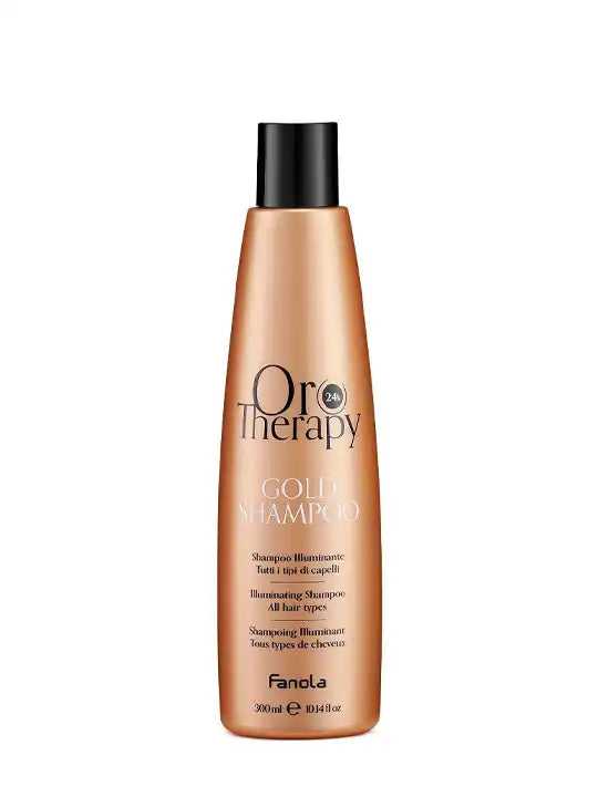 Oro therapy gold хидратиращ шампоан 300 мл за мекота и блясък на косата, без сулфати и парабени